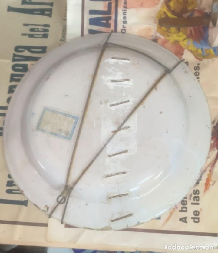 Antig&uuml;edades: PLATO ANTIGUO DE 34 CMS. DIAMETRO CON ALGUN PELO PERO CONSISTENTE - Foto 3