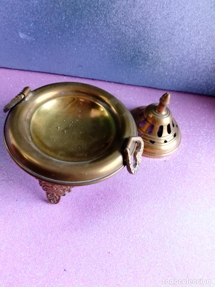 Antig&uuml;edades: BRACERO DE BRONCE o lat&oacute;n PEQUE&Ntilde;O - Foto 2