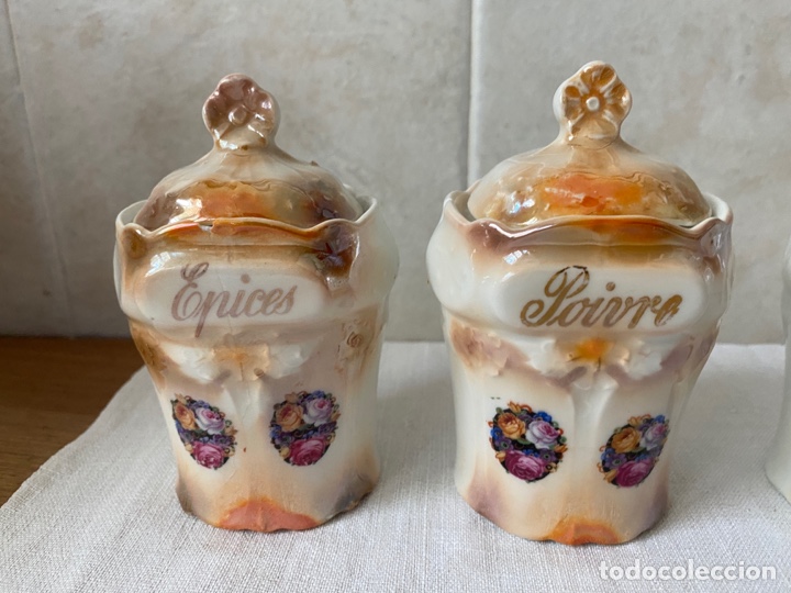 Antig&uuml;edades: Especieros antiguos de porcelana - Foto 2