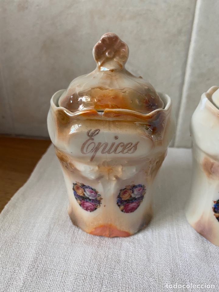 Antig&uuml;edades: Especieros antiguos de porcelana - Foto 5