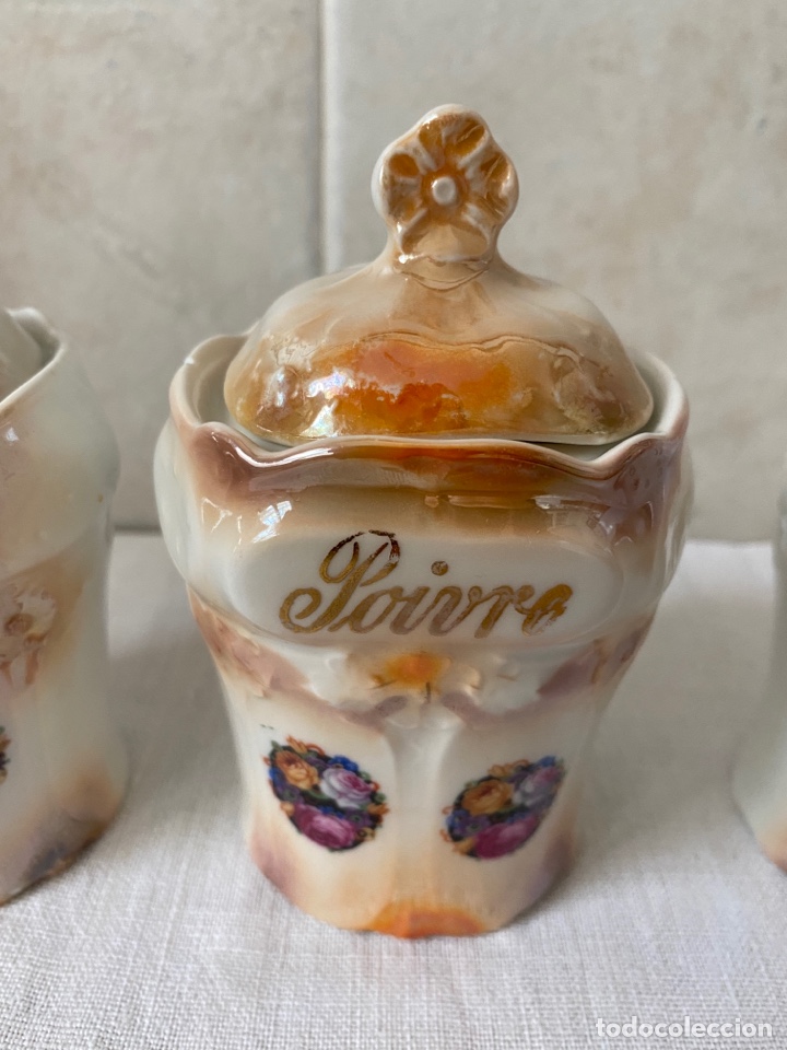 Antig&uuml;edades: Especieros antiguos de porcelana - Foto 6