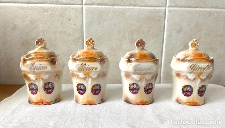 Antig&uuml;edades: Especieros antiguos de porcelana - Foto 1