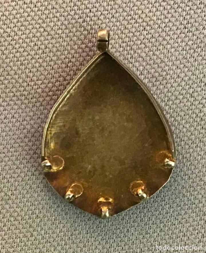 Antig&uuml;edades: COLGANTE DE PLATA CON ESMALTE - Foto 2