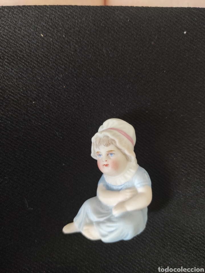 Antig&uuml;edades: Pareja figuras porcelana biscuit - Foto 6