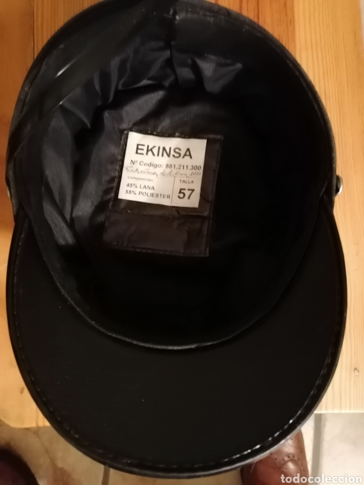 Antig&uuml;edades: Gorra de ferrocarriles Marca Ekinsa - Foto 2