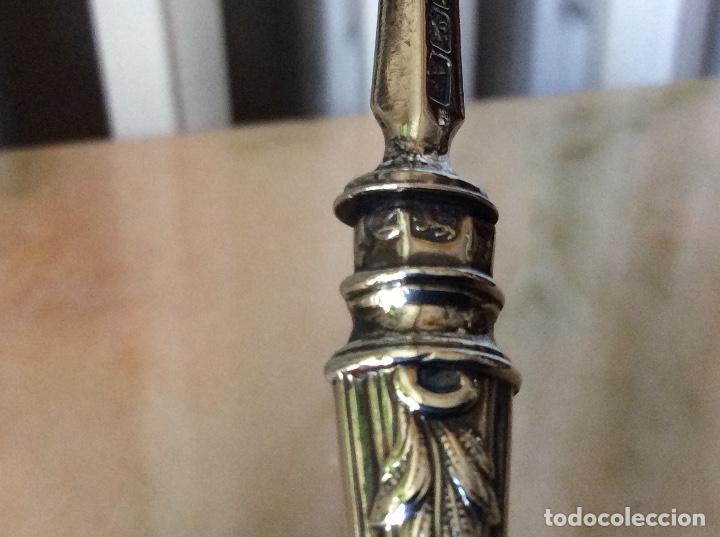 Antig&uuml;edades: ANTIGUO TENEDOR PASTELES - DE PLATA - SOLID SILVER - CONTRASTES - c 1852 - Foto 9