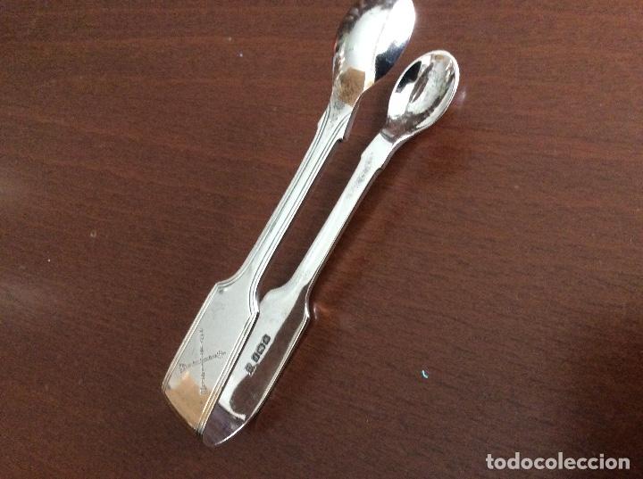 Antig&uuml;edades: ANTIGUAS PINZAS DE PLATA PARA AZUCAR - SOLID SILVER - SHEFFIELD c 1932 - Foto 4