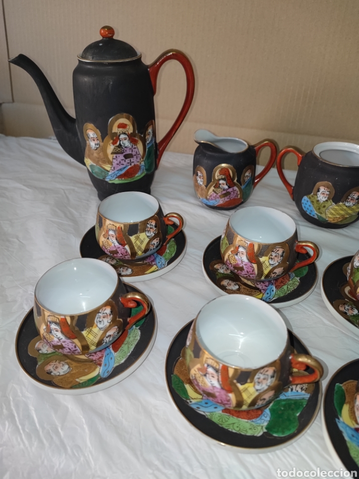 autentico y viejo juego de café chino , años 50 - Compra venta en