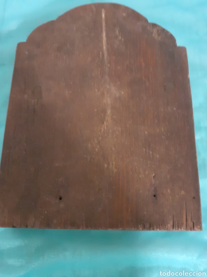 Antig&uuml;edades: Precioso tr&iacute;ptico de madera 40X26cm - Foto 6