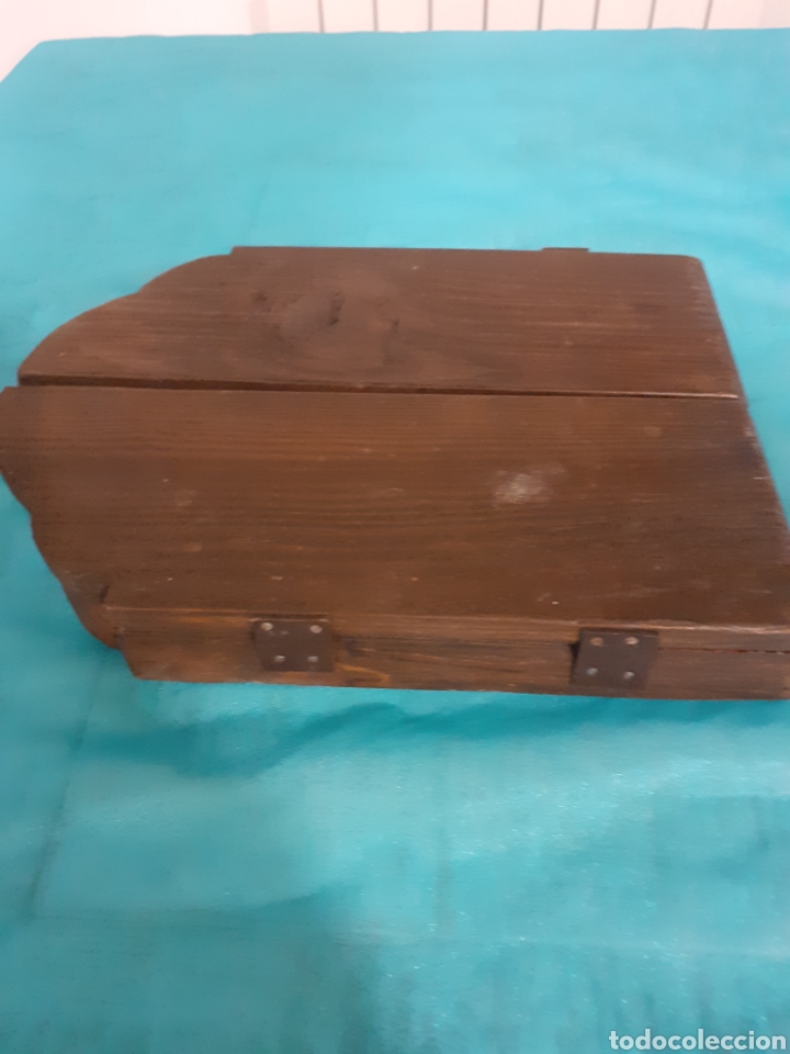 Antig&uuml;edades: Precioso tr&iacute;ptico de madera 40X26cm - Foto 7