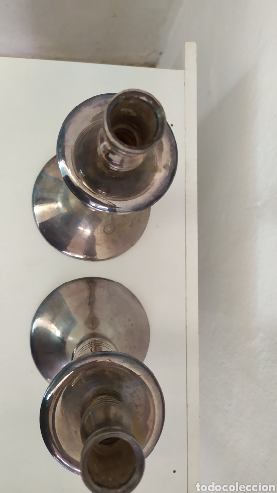 Antig&uuml;edades: Pareja de candelabros Antiguos - Foto 3