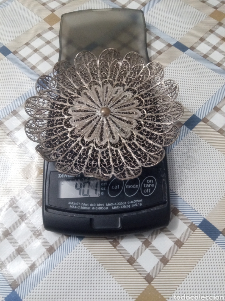Antig&uuml;edades: Bandeja de plata dorada - Foto 1
