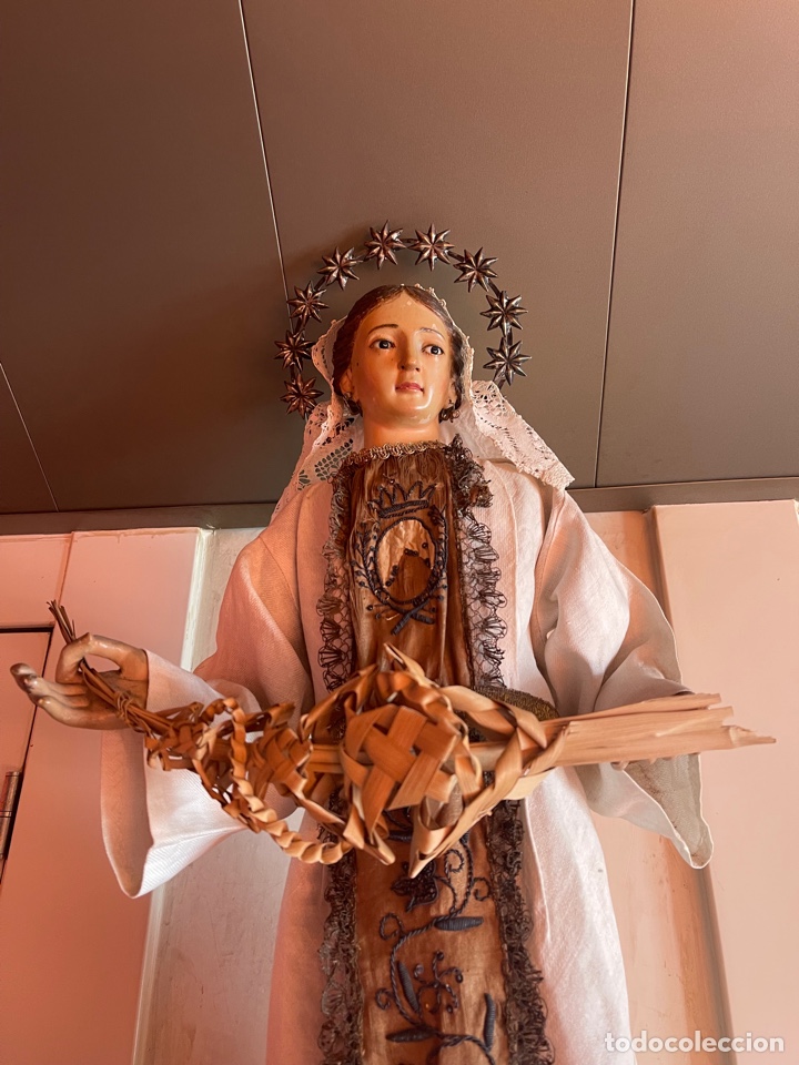 Antig&uuml;edades: Virgen capipota 72 cms sin Corona - Foto 4