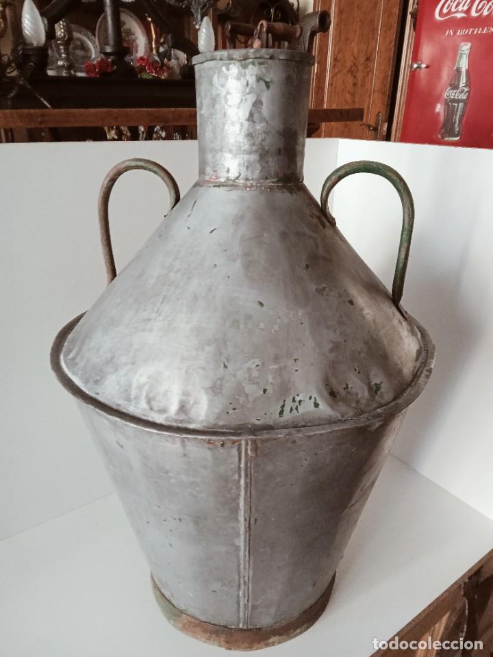 Antig&uuml;edades: Cantara de aceite de 58cm - Foto 1