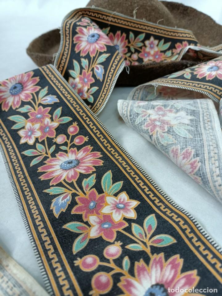 Antig&uuml;edades: CINTA DE ALGOD&Oacute;N ESTAMPADO - Foto 4
