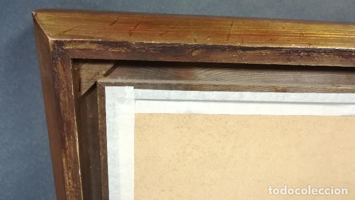Antig&uuml;edades: ESPEJO CON MARCO DE MADERA CON PAN DE ORO - Foto 10