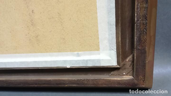 Antig&uuml;edades: ESPEJO CON MARCO DE MADERA CON PAN DE ORO - Foto 13