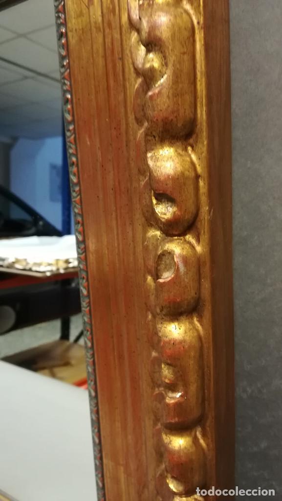 Antig&uuml;edades: ESPEJO CON MARCO DE MADERA CON PAN DE ORO - Foto 7