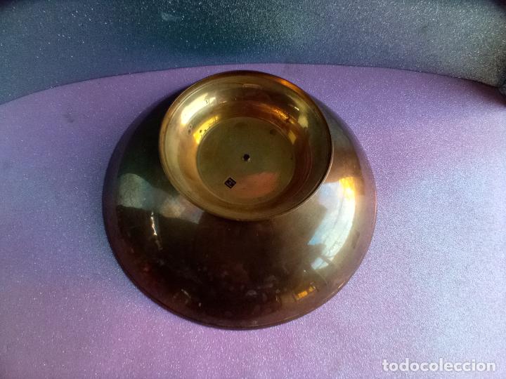 Antig&uuml;edades: FRUTERO - CENTRO DE MESA - de bronce y esmalte - India - Foto 4