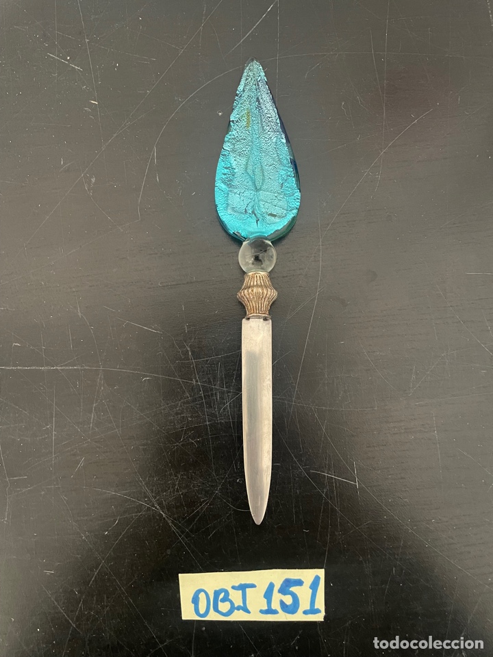 Antig&uuml;edades: Abre cartas Cristal murano - Foto 2