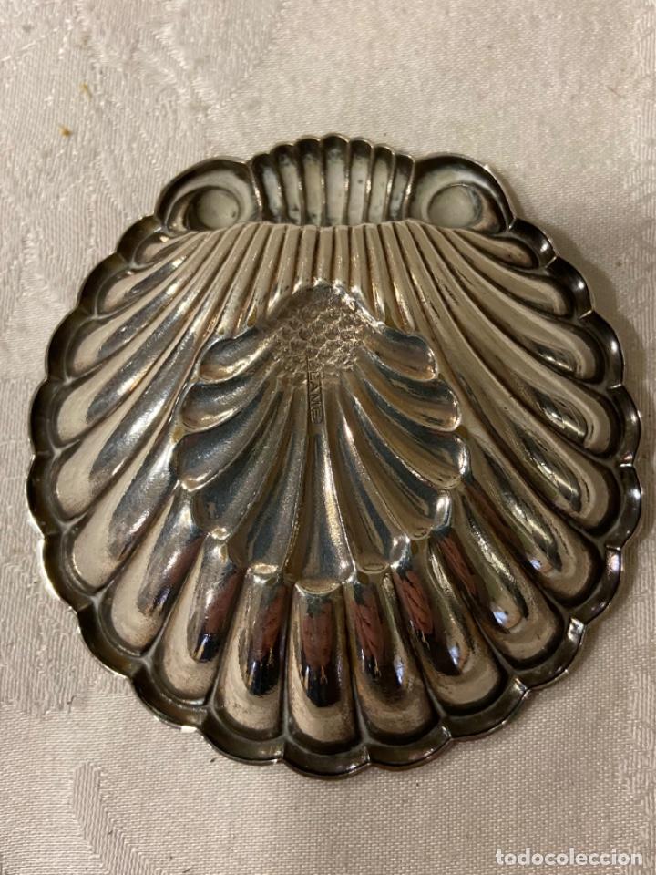 Antig&uuml;edades: C-26. Concha plata bautizo. - Foto 2