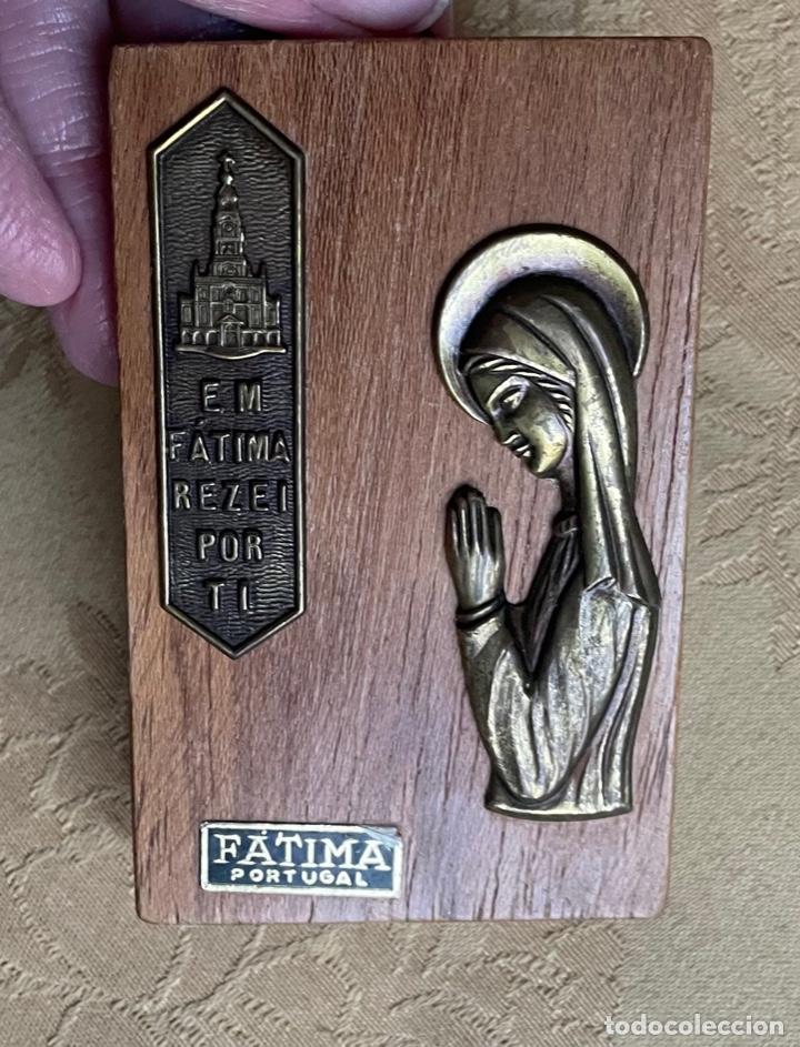 Antig&uuml;edades: VIRGEN DE FATIMA, BRONCE Y MADERA - Foto 4