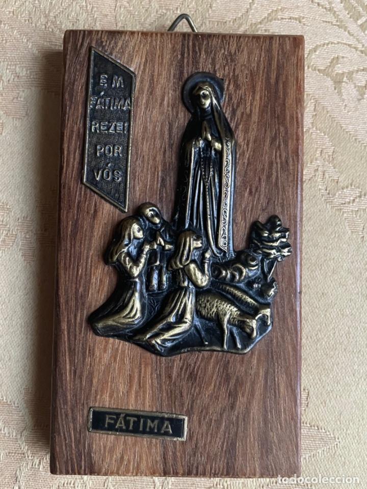 Antig&uuml;edades: VIRGEN DE FATIMA, BRONCE Y MADERA - Foto 3