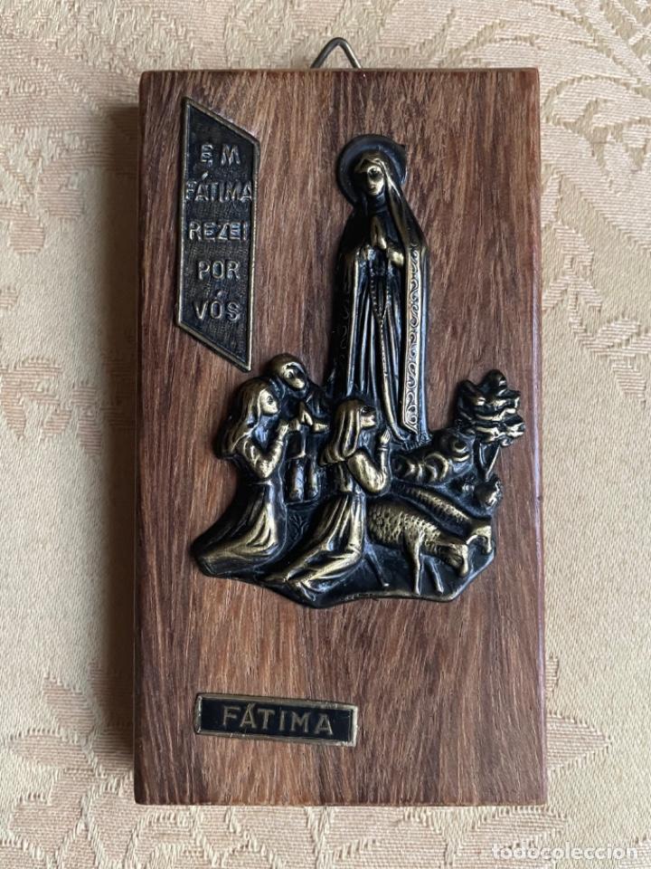 Antig&uuml;edades: VIRGEN DE FATIMA, BRONCE Y MADERA - Foto 4