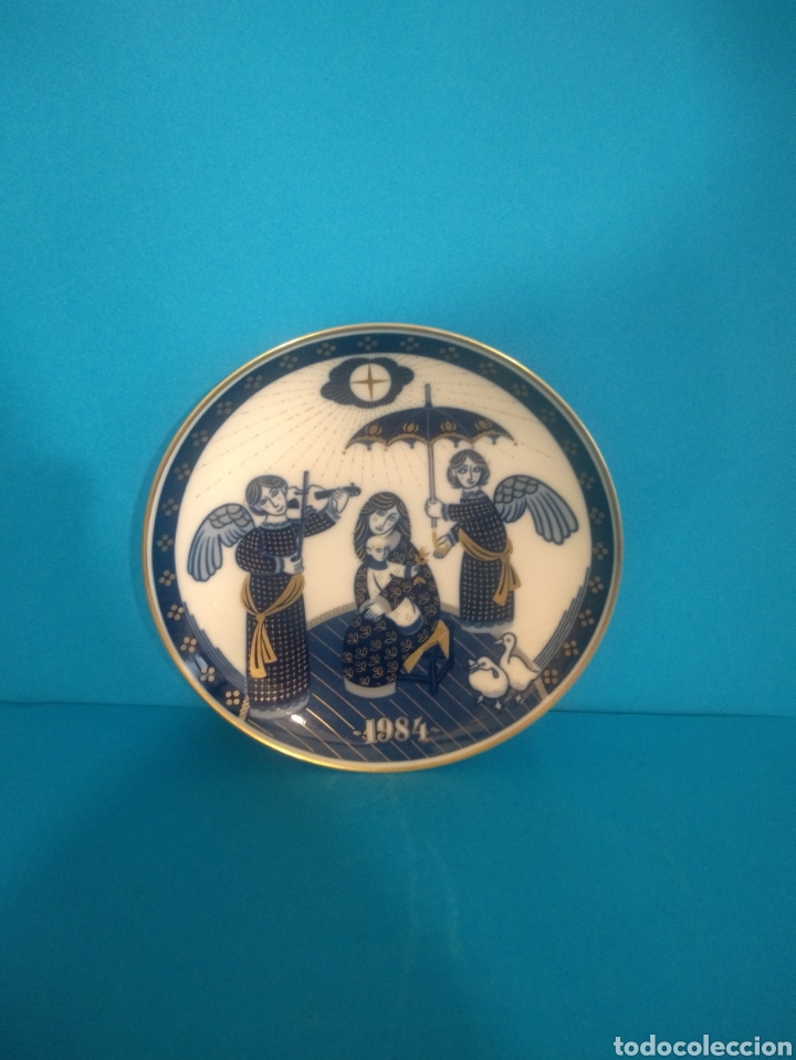 Antig&uuml;edades: Plato Navidad 1984 Santa Clara - Foto 1