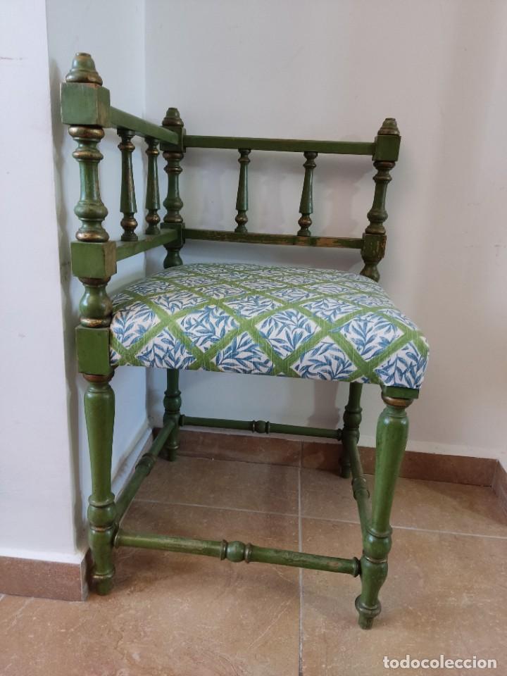 Antig&uuml;edades: ANTIGUA SILLA RINCONERA - Foto 3