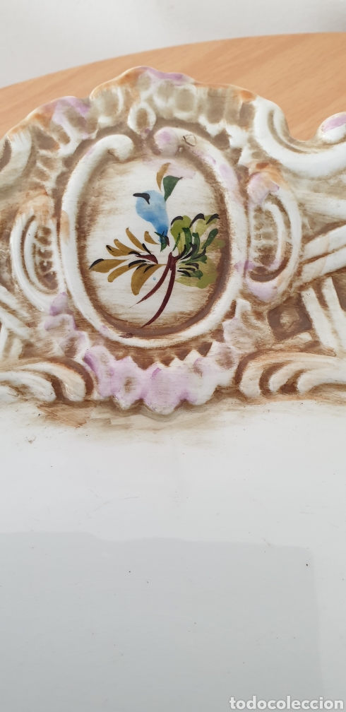 Antig&uuml;edades: Antiguo plato de sopera Capodimonte - Foto 9