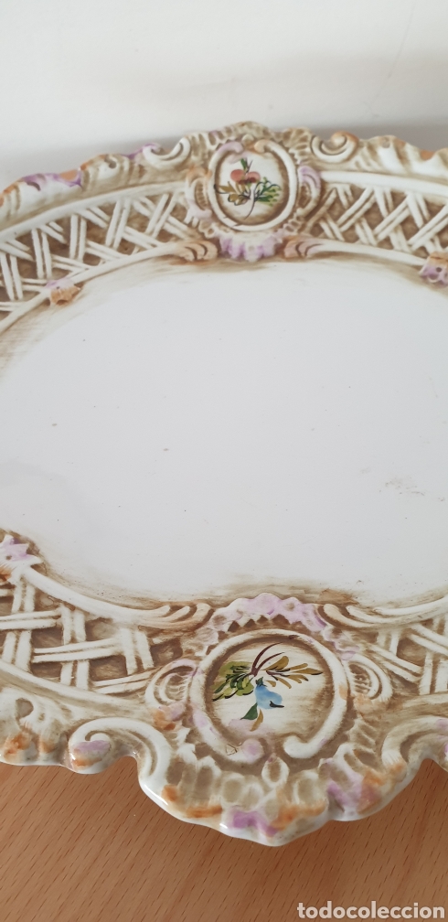 Antig&uuml;edades: Antiguo plato de sopera Capodimonte - Foto 1