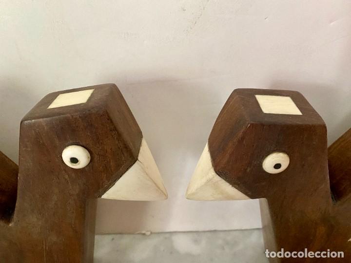 Antiquit&eacute;s: BOOKENDS SUJETA LIBROS ZOOMORFO ARTDECO MADERA SOLIDA DE ROSEWOOD Y HUESO , 1940