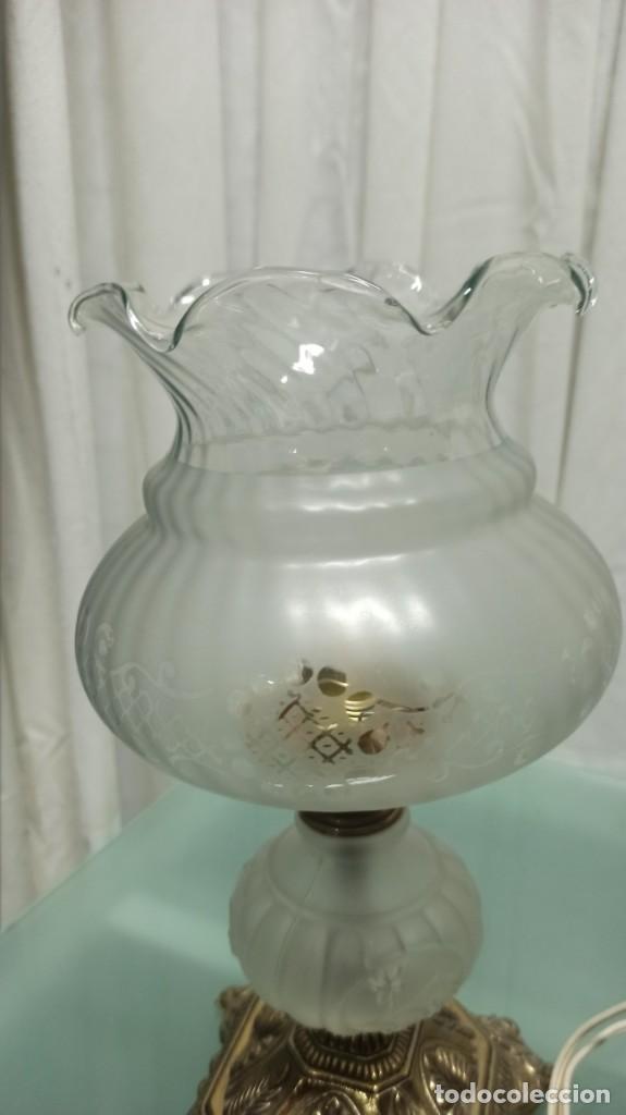 Antig&uuml;edades: QUINQU&Eacute; SOBREMESA CRISTAL - Foto 10