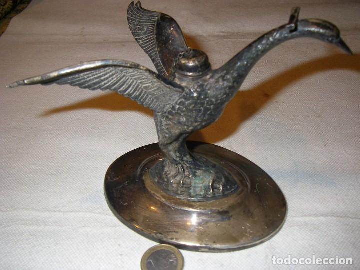 Antig&uuml;edades: Calienta copas del alpaca con forma de cisne, - Foto 6