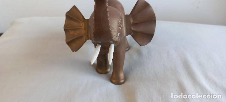 Antig&uuml;edades: MAGNIFICA FIGURA ELEFANTE DE BRONCE. - Foto 2