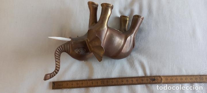 Antig&uuml;edades: MAGNIFICA FIGURA ELEFANTE DE BRONCE. - Foto 5