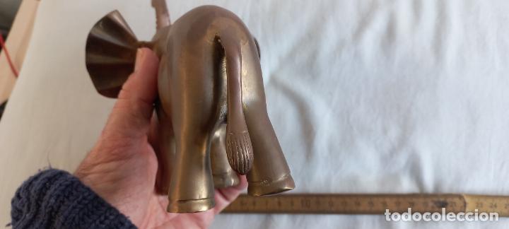 Antig&uuml;edades: MAGNIFICA FIGURA ELEFANTE DE BRONCE. - Foto 7