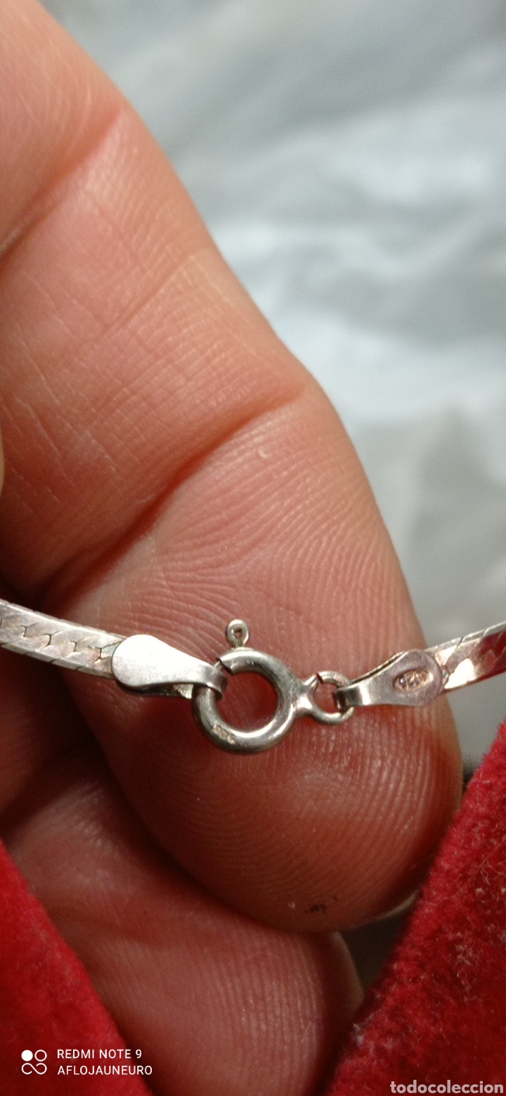 Antig&uuml;edades: Cadena de plata . marcado 925 - Foto 3