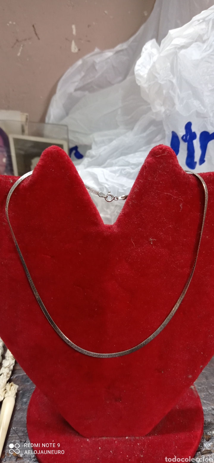 Antig&uuml;edades: Cadena de plata . marcado 925 - Foto 1