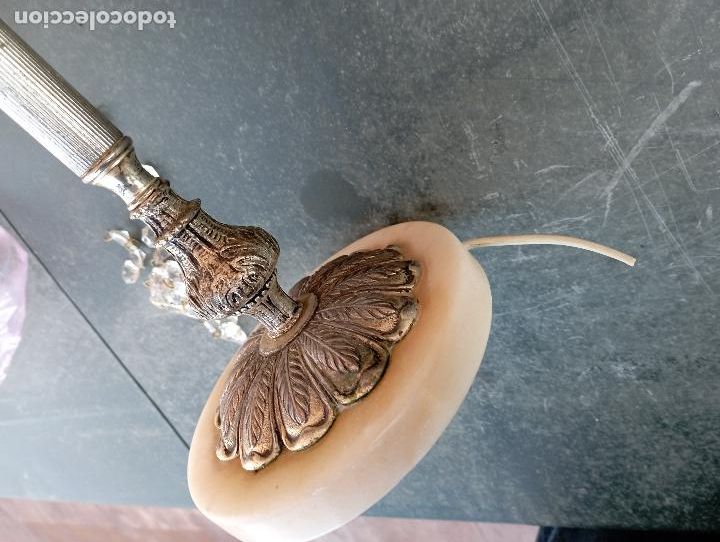 Antig&uuml;edades: LAMPARA SOBREMESA TRES LUCES - Foto 5