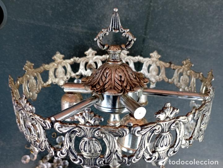 Antig&uuml;edades: LAMPARA SOBREMESA TRES LUCES - Foto 7
