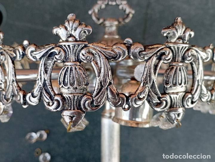 Antig&uuml;edades: LAMPARA SOBREMESA TRES LUCES - Foto 8