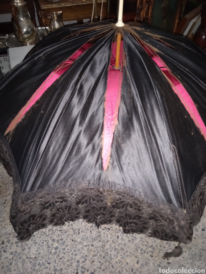 Antig&uuml;edades: Sombrilla de seda y marfil - Foto 19