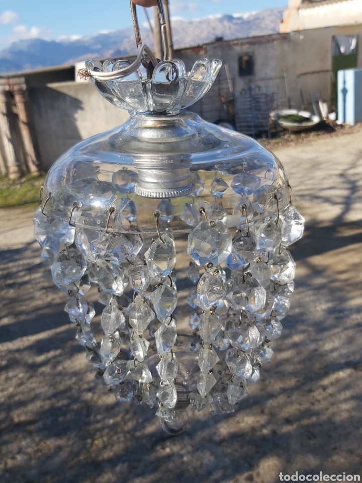 Antig&uuml;edades: Globos o faroles de cristal antiguos. - Foto 2