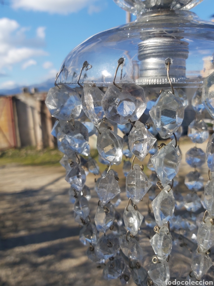 Antig&uuml;edades: Globos o faroles de cristal antiguos. - Foto 3