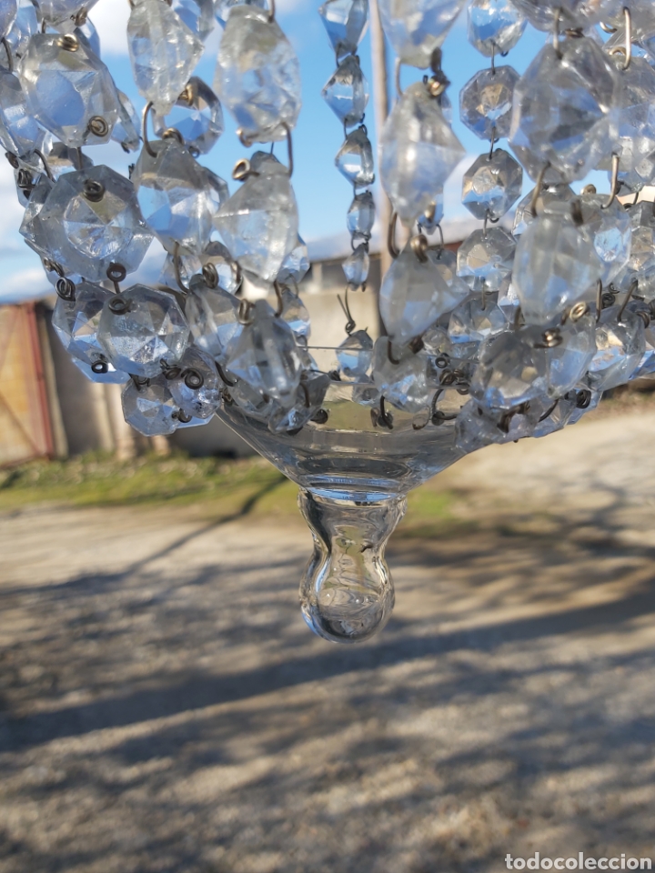 Antig&uuml;edades: Globos o faroles de cristal antiguos. - Foto 5