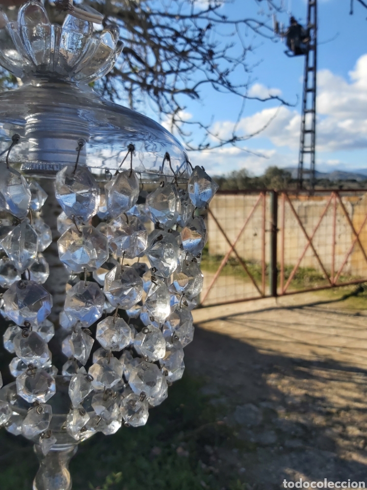 Antig&uuml;edades: Globos o faroles de cristal antiguos. - Foto 6