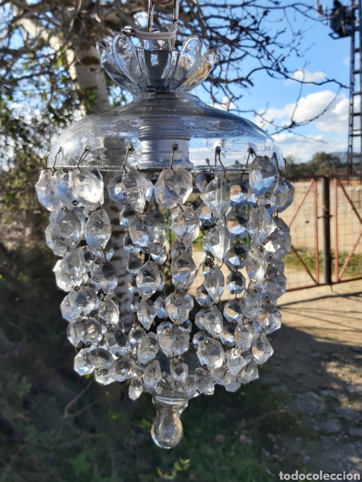 Antig&uuml;edades: Globos o faroles de cristal antiguos. - Foto 7
