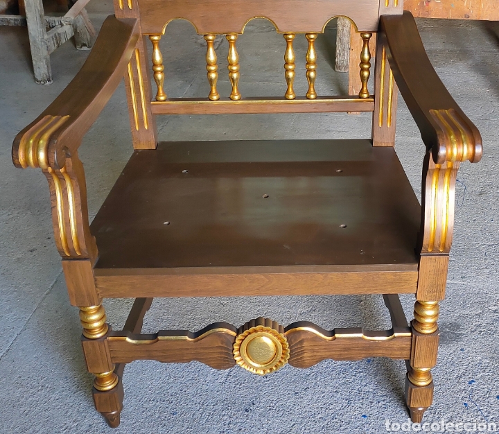 Antig&uuml;edades: Sill&oacute;n para sede, estilo espa&ntilde;ol - Foto 3